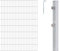 Alberts 653262 Doppelstabmattenzaun als 28 tlg. Zaun-Komplettset | verschiedene Längen und Höhen | feuerverzinkt | Höhe 180 cm | Länge 26 m