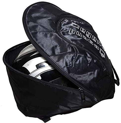 DEGEND | Motorradhelm Rucksack Damen oder Herren - Helm Motorrad Rucksack mit kratzfestem Futter und Rückenpolsterung - Motorrad Zubehör - Motorrad Backpack | Einzelgröße - Schwarz