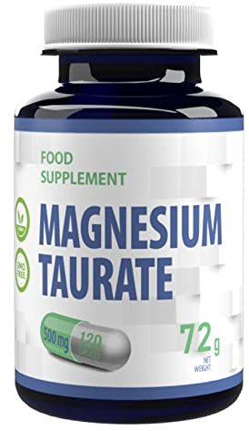 Magnesio Taurato 2000 Mg Por Dosis, Sin Rellenos - 120 Cápsulas Veganas