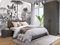Papier Peint Panoramique Foret Soie, 410 * 280 Papier Peint 3D Esquisser Tropical Jungle Noir et Blanc Cocotier, Décoration Parfaite pour Chambre, Salon, Enfant Grande Poster Mural