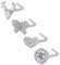 JFORYOU 20G Nasenstecker Chirurgenstahl Nasenpiercing Zartes und trendiges Design CZ Schmetterling Hirschkopf und Herz L-förmig Nasen Schmuck Frauen