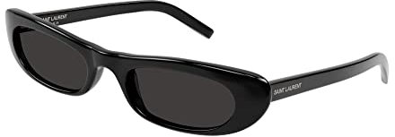 Yves Saint Laurent SL 557 Shade-001 53 Sunglass Woman Aceta Occhiali da Sole, Nero-Nero-Nero, Donna