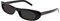 Yves Saint Laurent SL 557 Shade-001 53 Sunglass Woman Aceta Occhiali da Sole, Nero-Nero-Nero, Donna