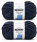 Bernat Blanket Extra Indigo Garn – 2 Stück 300 g – Polyester – 7 Jumbo – 90 Meter – Stricken, Häkeln, Basteln und Amigurumi, grobes Chenille-Garn