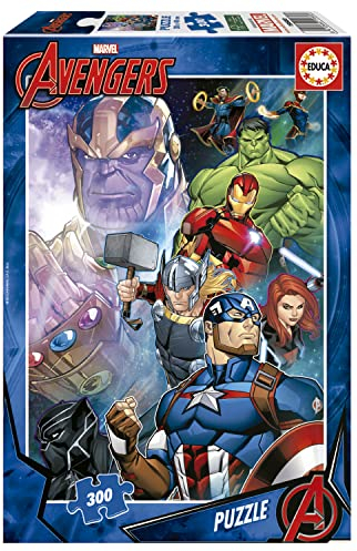 Educa - Puzzle 300 Teile | Avengers. Puzzle für Kinder ab 6 Jahren, Marvel, Comic, Superhelden (19680)
