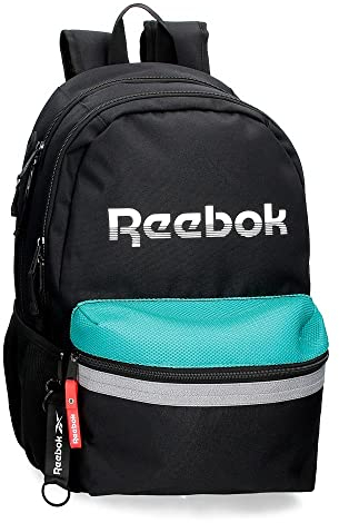 Reebok Andover Mochila Escolar para Portátil 15,6 Negro 31x44x15 cms Poliéster 20,46L