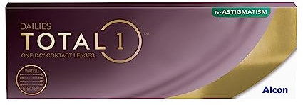 Dailies Total1 for Astigmatism Tageslinsen weich | 30 Stück | BC 8.6 mm | DIA 14.5 mm | CYL 1.25 | ACHSE 70 | +00.25 Dioptrien