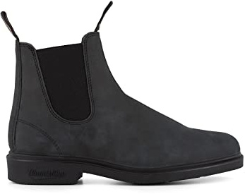 Blundstone 1308 Rustic Black Leather Unisex Chelsea Dress Boots