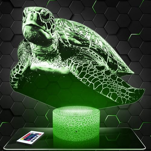 Nachttischlampe Schildkröte deko Tier Meerestier Reptil. Geschenkidee Mann Frau objekt Schildkröte Nachtlicht Erwachsene deko Zimmer. TOP