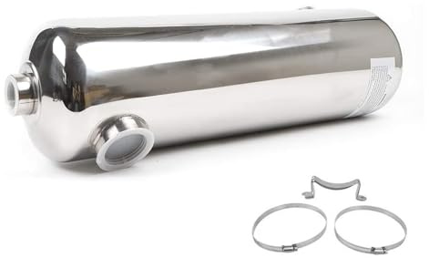 Echangeur De Chaleur Pour Piscine - 400 KBtu Acier Inoxydable Extérieur Chaudière À Bois, Piscine,Échangeur De Chaleur Pour Spa Applications, MF 400, Argent