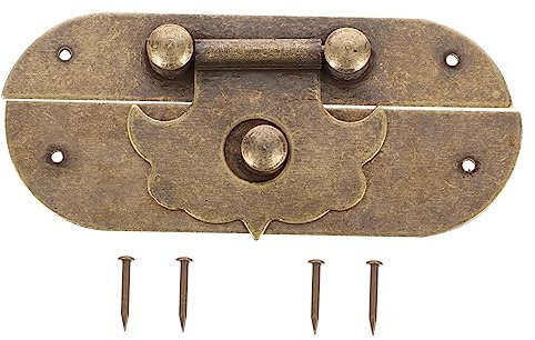 Homoyoyo Chiusura Antica Per Scatole Legno Serratura Decorativa Per Portagioie Accessorio Resistente e Stile Elegante Perfetta Per Rinnovare Scatole Vintage