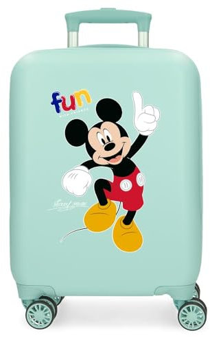 Disney Mickey Fun with Friends-Gepäck – Kindergepäck, Jungen, Friends-Handgepäck mit seitlichem Zahlenschloss und 4 Rädern ist aus ABS, einem stabilen und leichten Material.