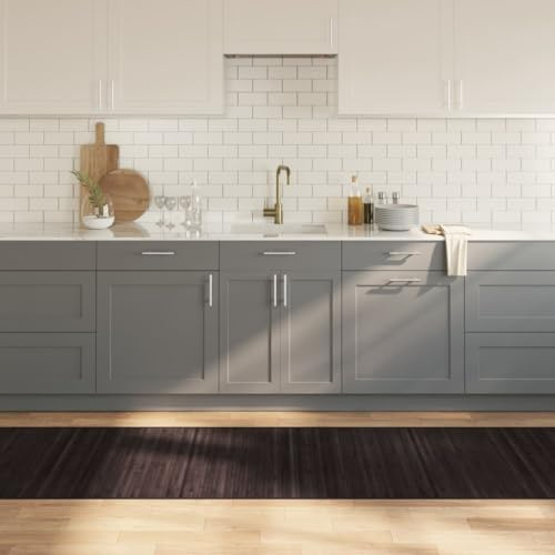 Homvdxl 300 x 80 cm Bambus-Läuferteppich, rutschfeste Teppiche, Indoor-Teppichmatte für Wohnzimmer, Flur, Küche, Eingang, Waschküche, Balkon (Dunkelbraun)
