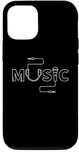 Custodia per iPhone 14 Musica cool design con cuffie e microfono