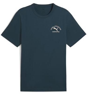 Puma Unisex Class Graphic Tees, Grünes Gelände, M EU