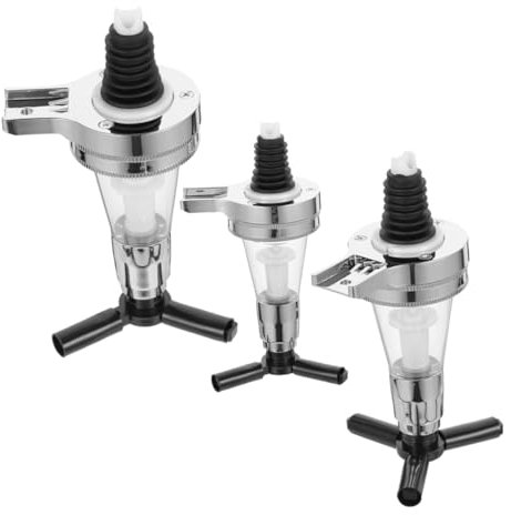 PHENOFICE 3stücke Wandmontierter Spirituosenspender Mit Pumpe Kunststoff Silikon Dosiergerät Für Bar Und Haus Präzise Portionierung Auslaufsicher Geeignet Für Bier Saft Spirituosen