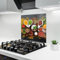 ARTHUB® Küchenrückwand aus Glas 60x60 cm, 5mm ESG | Spritzschutz, Glasplatte, Herdspritzschutz, Wandschutz für Herd, Hartglas, Lebensmittel, Gewürze, Colorful Herbs Spices