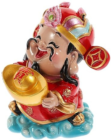 PRETYZOOM Einzigartige Statue des Gottes des Reichtums Dekoration Barrengott-Figur Für Die Inneneinrichtung Wohnzimmer Jubiläumsgeschenk Für Den Ehemann