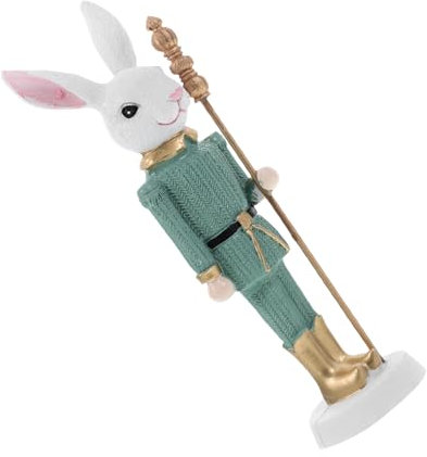 AUTSUPPL Osterhase Statue Aus Harz Langlebige Frühlingsdekoration Für Feiertagsfeiern Und Festliche Wohnaccessoires Detailreiche Figur Für Ostern Und Fröhliche Anlässe