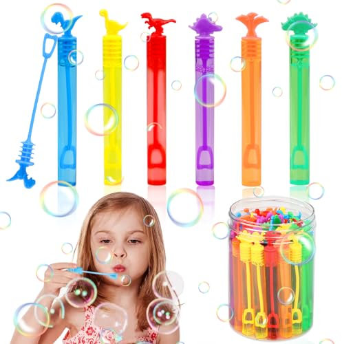 Dawumin 36 Stück Seifenblasen Kinder, Mini Seifenblasen Set, Seifenblasenstab, Seifenblase Klein für Kindergeburtstag Bubble Geschenke Hochzeit Party (36pcs)