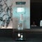 YLSZHY Glasvitrine mit Tür und LED-Beleuchtung, abschließbare Vitrine mit 4 Ebenen, Sammlervitrine, unabhängiges Bücherregal für Wohnzimmer und Schlafzimmer, Schwarz