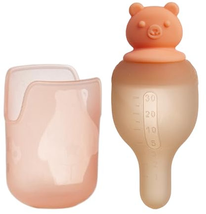 Baby Oral Feeding Spritze Silikon Medizin Schnuller Baby Flüssigkeit Feeder Spender Tropfer Mit Messbecher, Medikamentenschnuller Für Wasser Und Milch