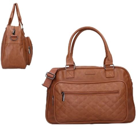 Vadobag Große Braune Baby Wickeltasche | Kunstleder | mit Wickelunterlage