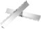 UPKOCH 1 Par Soporte de barbacoa Accesorio para barbacoa soporte para brochetas a la parrilla soporte para herramientas de parrilla soporte para barbacoa Acero inoxidable Plata