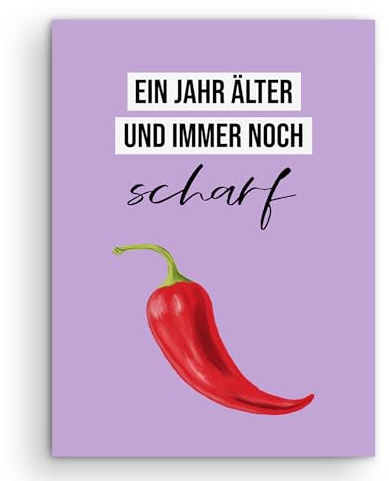 Nastami Geburtstagskarte lustige Karte Geburtstag (CHILI immer noch SCHARF)