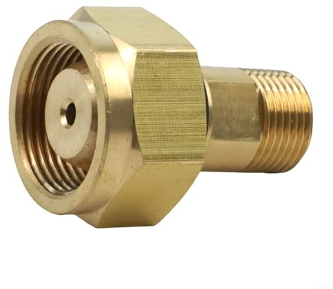 Oniissy Acetylen-Adapter für CGA 200 auf CGA 300, CGA 510 auf CGA 520 Zylinderventilanschlüsse, Schweißregler-Armatur, Gaszylinder-Ventiladapter (CGA-520 auf CGA-200)