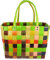 normani Einkaufstasche geflochten mit Henkeln - Tragetasche extra robust Farbe Classic/Sunflower