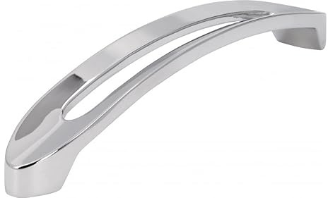 SIRO Möbelgriff Boizenburg, Modern, Design, Druckguss chrom glänzend, 180 mm x 29 mm x 25 mm, LA 160 mm, 2374-180ZN1