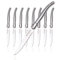 Laguiole by Hailingshan Steakmesser Wellenschliff Scharf Leicht Premium Spülmaschinenfest Edelstahl Messer Set 8 Stück Besteck mit Geschenkbox