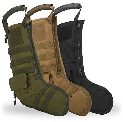 Tactical Christmas Stocking Tasche Socke, Weihnachten Sweet Santa Süßigkeiten Stocking Aufbewahrungstasche Weihnachtsbaum Dekorationen hängende Strümpfe Wandern