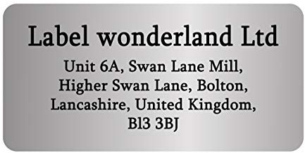 240 Personalized Silver Metallic Color - Address Labels -Custom Matt 60 Labels per A4 Sheet