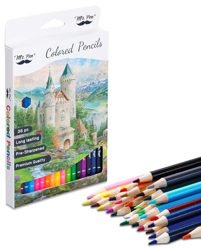 Mr. Pen- Colored Pencils, 36 Pack, Soft Core, Colored Pencils for Adults & Kids, Sets of Wooden Color Pencil