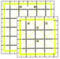 Kuppt 2 Stück Univeral Quilten Lineal, 11.5cm und 15.2cm Nähen Lineal, Patchwork Lineal, Schneider Lineal, Transparent Basteln Lineal für Nähen & Quilten