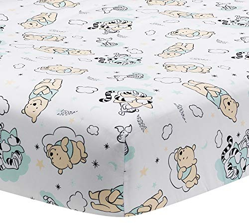Lambs & Ivy Disney Baby Winnie Puuh Hugs Spannbetttuch, Weiß