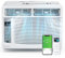 ROVSUN Condizionatore per finestre 6000 BTU, telecomando e timer, ideale per ambienti fino a 250 metri quadrati, 110 V/60 Hz, bianco