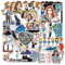 TV-Show Greys Anatomie-Aufkleber, 50 Stück, Vinyl, wasserdichte Aufkleber für Laptop, Skateboard, Wasserflaschen, Computer, Stoßstange, Telefon, harte Hut, Auto, Kinder, Jugendliche für Aufkleber