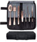 DOJA Barcelona | Kueche Chef Kochutensilien | Farbe: Kupfer | 7 Utensilien Edelstahl Plating Kit | Kuechen-Werkzeug Koch Set | Deko Garnieren Gadgets | Pinzette, Schlitz, Loeffel, Spachtel Spatel...