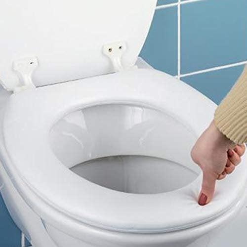 Almineez Comfortable 17” Soft Padded Toilet Seat Cushion for Family Bathroom with Fittings Easy to Clean
