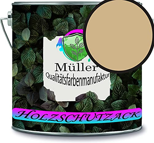 Holzschutzlack Holzlack Holzlasur wetterbeständiger Langzeitschutz Wetterschutzfarbe Holzschutzfarbe RAL 1001 Beige // Müller Qualitätsfarbenmanufaktur