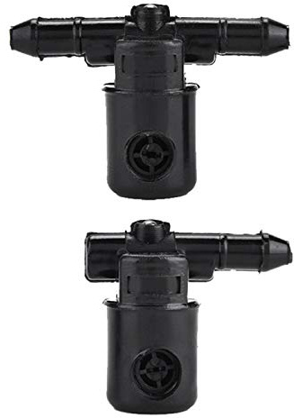 Aramox 2Pcs Schwarz Auto Scheibenwischer Waschdüsen Düsen OE: 12782509 für G + H C + D/Tigra B Twin Top/Zafira A + B/Vectra C/Signum