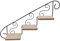 VOSAREA Blumentopfhalter Wand Metall Blumenständer Treppe Form Pflanzenregal Pflanzenhalterung zum Aufhängen Wand Blumenregal für Balkon Geländer Hängetopf Übertopf Wanddeko