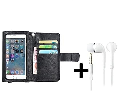K-S-Trade Qualitativ & Innovativ Handyhülle + Kopfhörer Für Wiko Ride 3 Schutzhülle Case Mit Displayschutz/Schutzfolie Schwarz + Kopfhörer