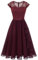 WedTrend Cocktailkleider Kurz Kleid a Linie Ballkleid Damen Konfirmationskleid WT0212 Burgundy S