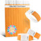 FARBEN BANDE® 500 Einlassbänder Neon Orange/Eintrittsbänder 19mm aus Tyvek/Party Bändchen reißfest, wasserdicht und nummeriert/farbige Partybänder/Einlassbändchen für Party, Festival & Feste