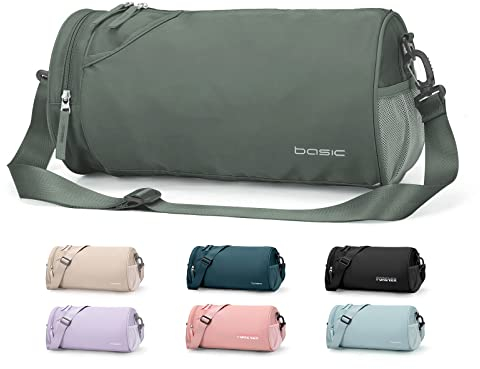 SZSYCN Sporttasche Reisetasche Herren Duffel Bag 20L Übernachtungstasche Damen mit Schuhfach & Nassfach wasserdichte Turnbeutel für Sport Fitnessstudio Schwimmen, Grün