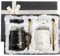 ZENFUN 2 Pack Ceramic Coffee Mugs with Gift Box, 14Oz/400ml Porcelain Mugs Set with Lid and Gold Spoon, Luxury Marbling Black and White Couple Mugs Gift for Men Women, Tea, Milk, Office and Home